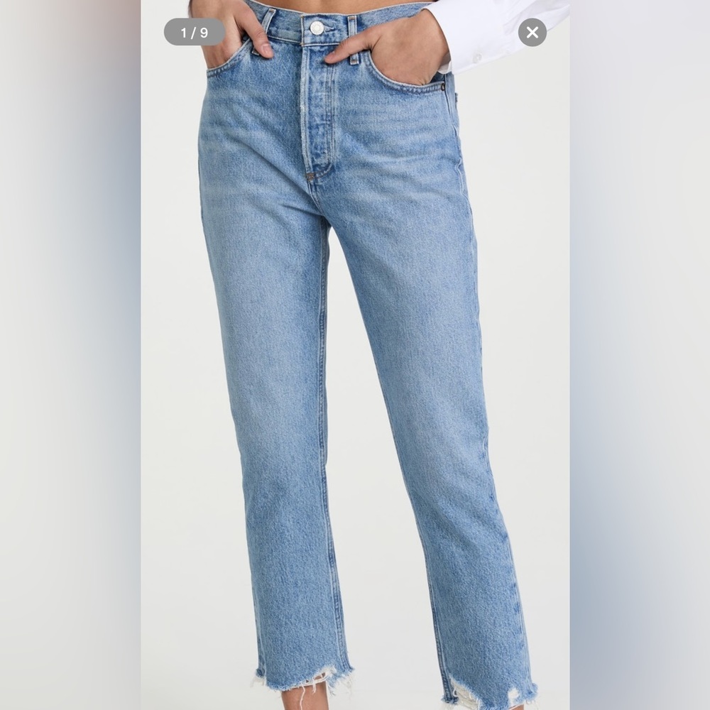Agolde Riley Straight Cropped Haven size 28